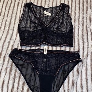Bralette and panty set